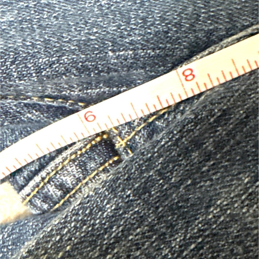 American Eagle Stretch Boy Fit Distressed Denim Jeans Size 6 inseam26” - Picture 6 of 7
